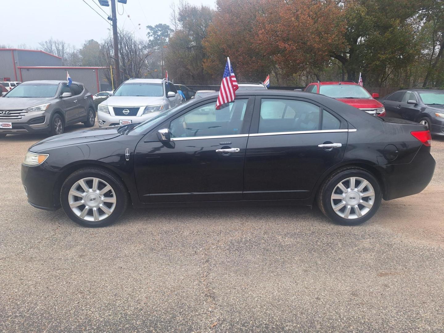 2010 BLACK /Black Leather LINCOLN MKZ AWD (3LNHL2JC0AR) with an 3.5L V6 DOHC 24V engine, 6-Speed Automatic transmission, located at 900 East Davis Street, Conroe, TX, 77301, (936) 539-9909, 30.314880, -95.446770 - Photo#1