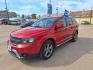 2015 RED /Black Leather & Cloth DODGE JOURNEY CROSSROAD Crossroad FWD (3C4PDCGG1FT) with an 3.6L V6 DOHC 24V engine, 6-Speed Automatic transmission, located at 900 East Davis Street, Conroe, TX, 77301, (936) 539-9909, 30.314880, -95.446770 - Photo#0