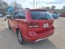 2015 RED /Black Leather & Cloth DODGE JOURNEY CROSSROAD Crossroad FWD (3C4PDCGG1FT) with an 3.6L V6 DOHC 24V engine, 6-Speed Automatic transmission, located at 900 East Davis Street, Conroe, TX, 77301, (936) 539-9909, 30.314880, -95.446770 - Photo#2